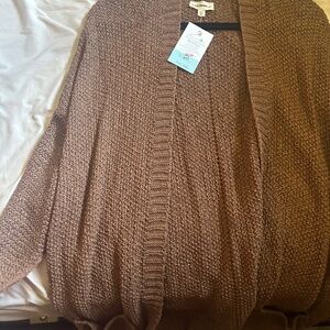 Brown cardigan
